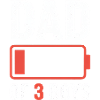 Father of Three Boys Battery Motif