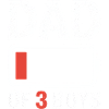 Papa de 3 garçons Batterie Shirt