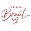 Team Brat Heart Font Logo