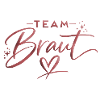 Team Braut Script mit Herzlogo