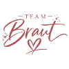 Team Bride Logo with Heart Font