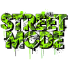 Street fashion lettering with camouflage pattern