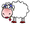 Pretty Sheep Cartoon Heart