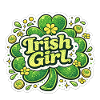 Design d’autocollants de trèfle irlandaise