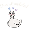 Overstimulated duck