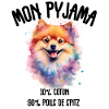 Lustige Pomeranian-Spitzhunde-Pyjamas