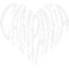 Campania Heart Typography