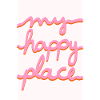 Mon endroit heureux - rose