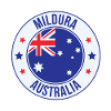 Mildura Australia Circular Badge
