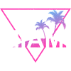 Miami Neon Palm Trees Rétro