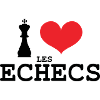 J'aime les Échecs King Heart
