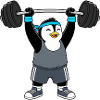 Penguin Fitness Training Dumbbell Workout