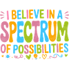 Autism Awareness Support rainbow