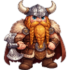 Viking Dwarf with Axe