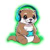 Little Gamer Otter - green