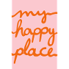 Mon endroit heureux - orange