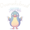 Overwhelmed Bird Cartoon Style