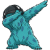 Dabbing Monster Fluffonster Fluffo Dancing