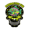 Radioactive Fish Skull Neon Print