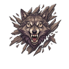 Wolf roar in splinter vision