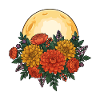 Wildflower Spring Moon Happy Easter Ostara