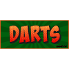 Darts Comic Retro Spielmotiv