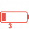 Mama von 3 Mädchen Batterie-Logo