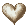 Sepia Sketch Heart