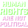 I diritti umani non sono politici Logo Menschenrechte