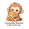 Punch Monkey Sad Cute Aesthetic Tee.