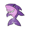 Vivid Purple Shark Smile