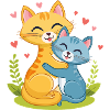 Cuddly kitten
