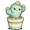 Cactus Blossom Kawaii in Pot