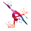 Gymnaste avec massues Gymnastique rythmique