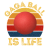 Gaga Ball Is Life Retro Sunset