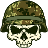 Combat Skull Camouflage Skull Military Helmet