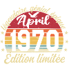 1970 avril Anniversaire avril 1970