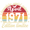 1971 avril Anniversaire avril 1971