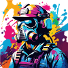 Vivid Gasmask Warrior