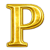 Motif P doré