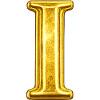 Golden I Ornament
