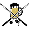 Angelruten Bierkrug Wappen