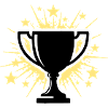 Pokal Sieger Trophäe Sterne