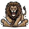 Lion Alpha Charge Lion Power Mascot