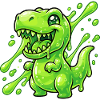 Dino vert blob