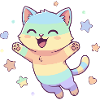 Pastel Cat Star Joy