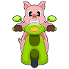 Trottinette Cochon