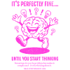 Neon Brain Thinking Joke