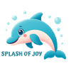 Dolphin splashing happily