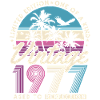 Cadeau d’anniversaire rétro vintage 1977
